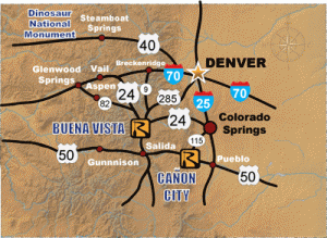 Colorado River Rafting Map