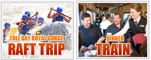 Full Day Royal Gorge Rafting Trip & Dinner Train