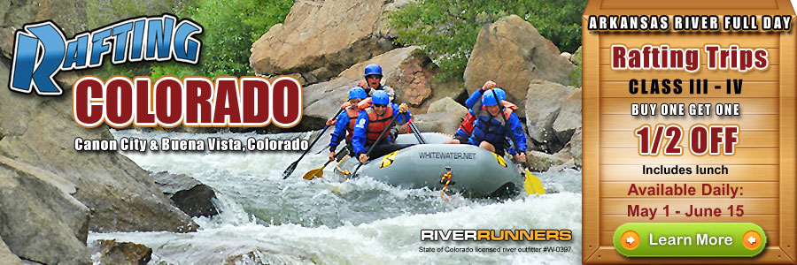 Arkansas River Rafting Locations Canon City & Buena Vista, Colorado