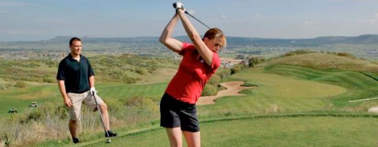 Golfing in Castle Rock Colorado