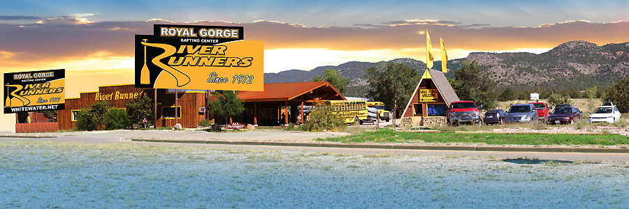 Raft at the Royal Gorge Rafting Center near Colorado Springs, Colorado