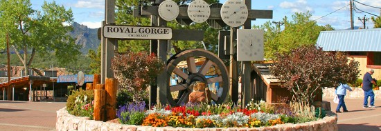 Water powered clock at the Royal Gorge in Colorado