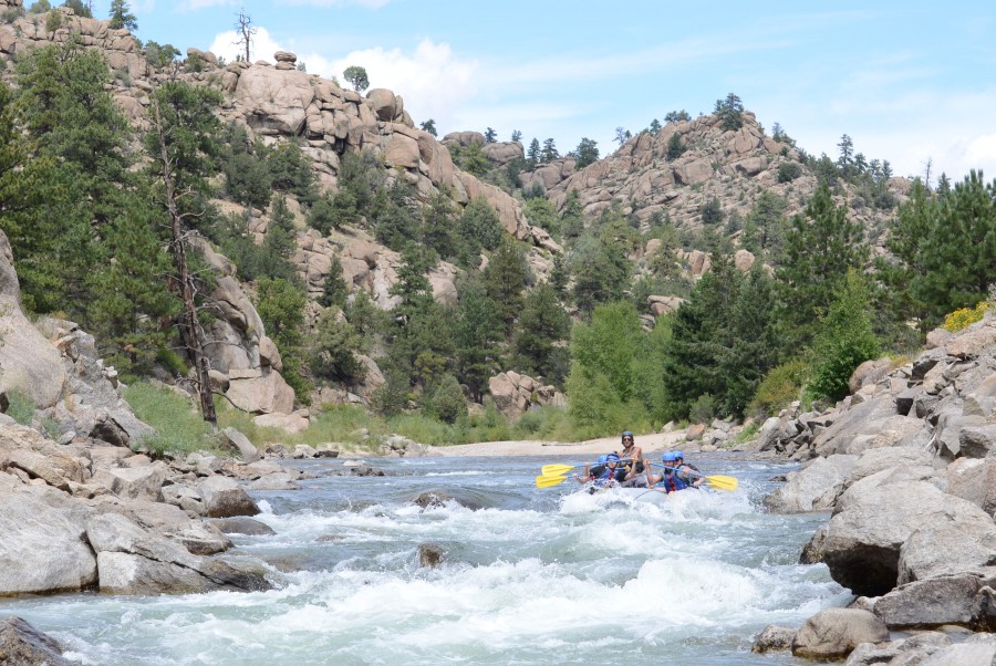 Fall rafting in Colorado. 