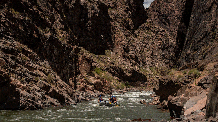 Colorado whitewater rafting in the Royal Gorge.