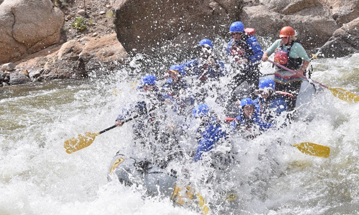 Colorado whitewater rafting on the Arkansas River.