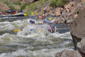Experienced River Guides on the Arkansas River in Colorado.